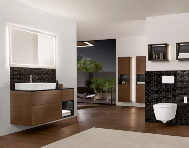 Villeroy & Boch Wandwaschbecken Finion 41686L, 600x470x164 mm, weiß Alpin CeramicPlus, glänzend, TitanCeram, Metropolitan Stil