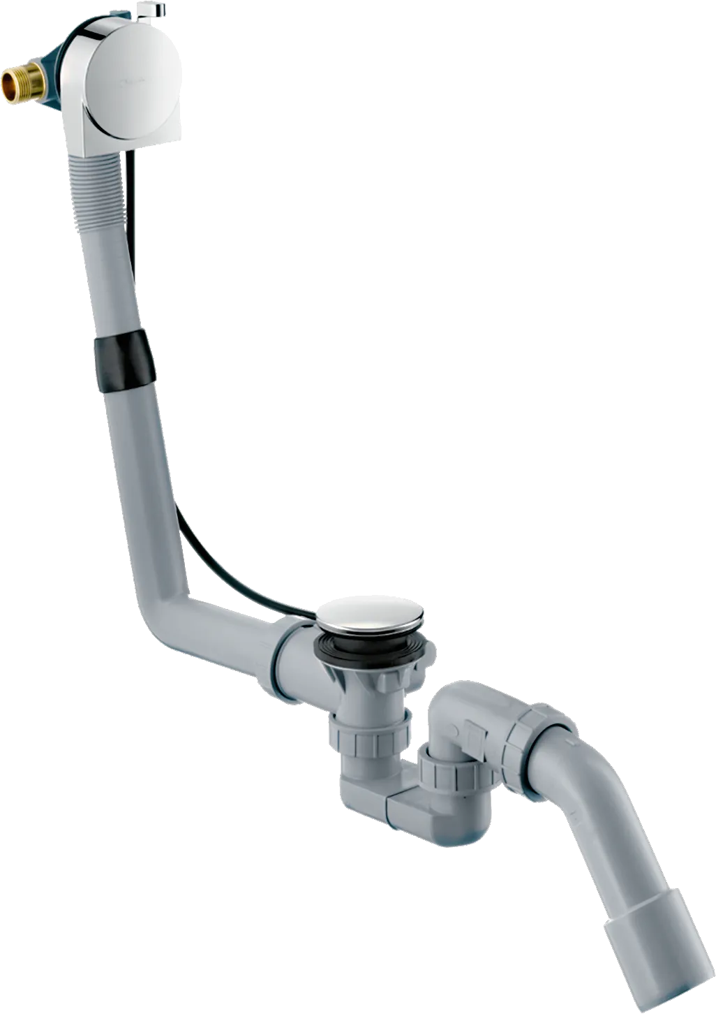 Hansgrohe Exafill S Komplettset Wanneneinlauf, Ablauf- und Überlaufgarnitur für Normalwannen, Chrom Hansgrohe Exafill S Komplettset Wanneneinlauf, Ablauf- und Überlaufgarnitur für Normalwannen, Chrom