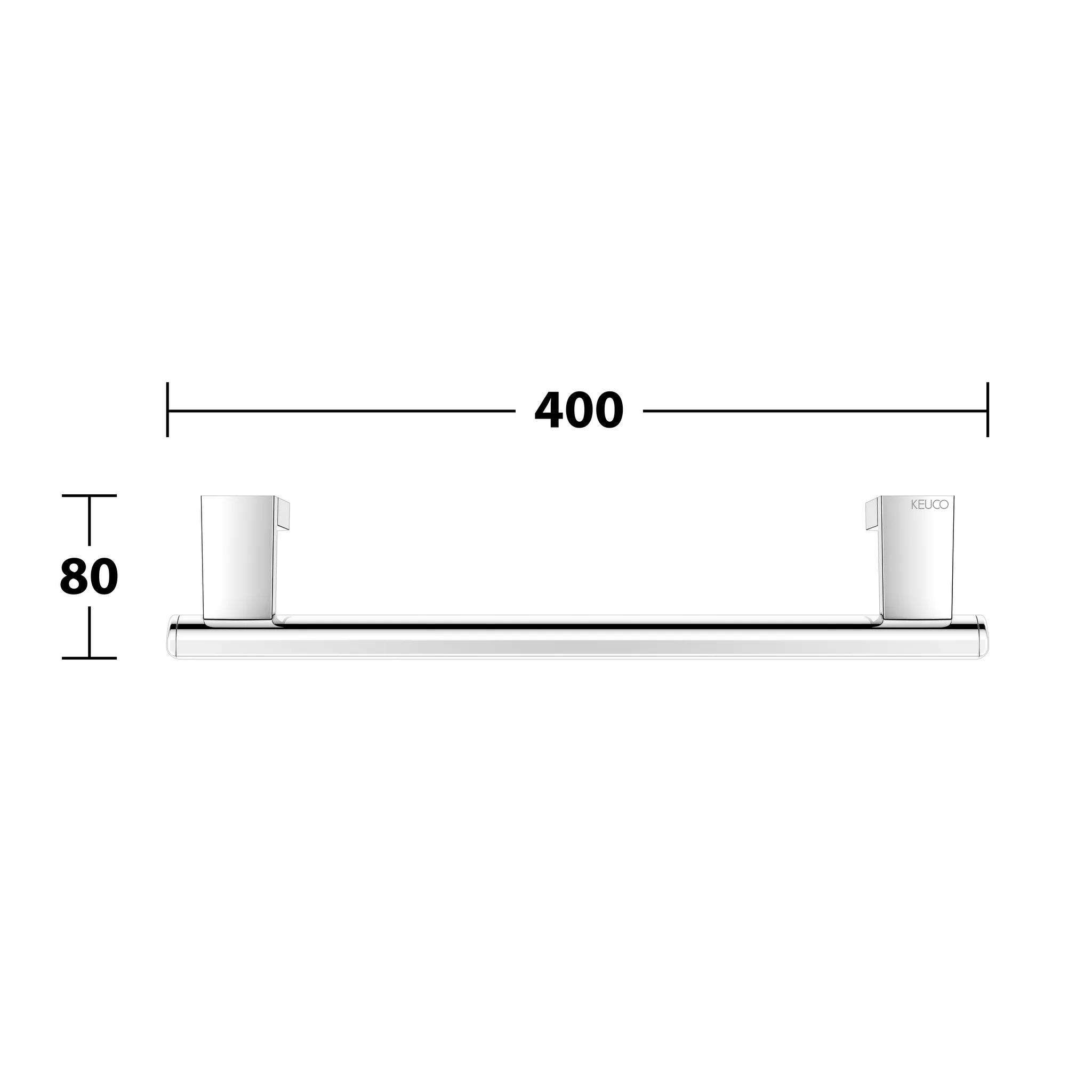 KEUCO Haltegriff „Axess“ 40 cm Ausführung in Verchromt