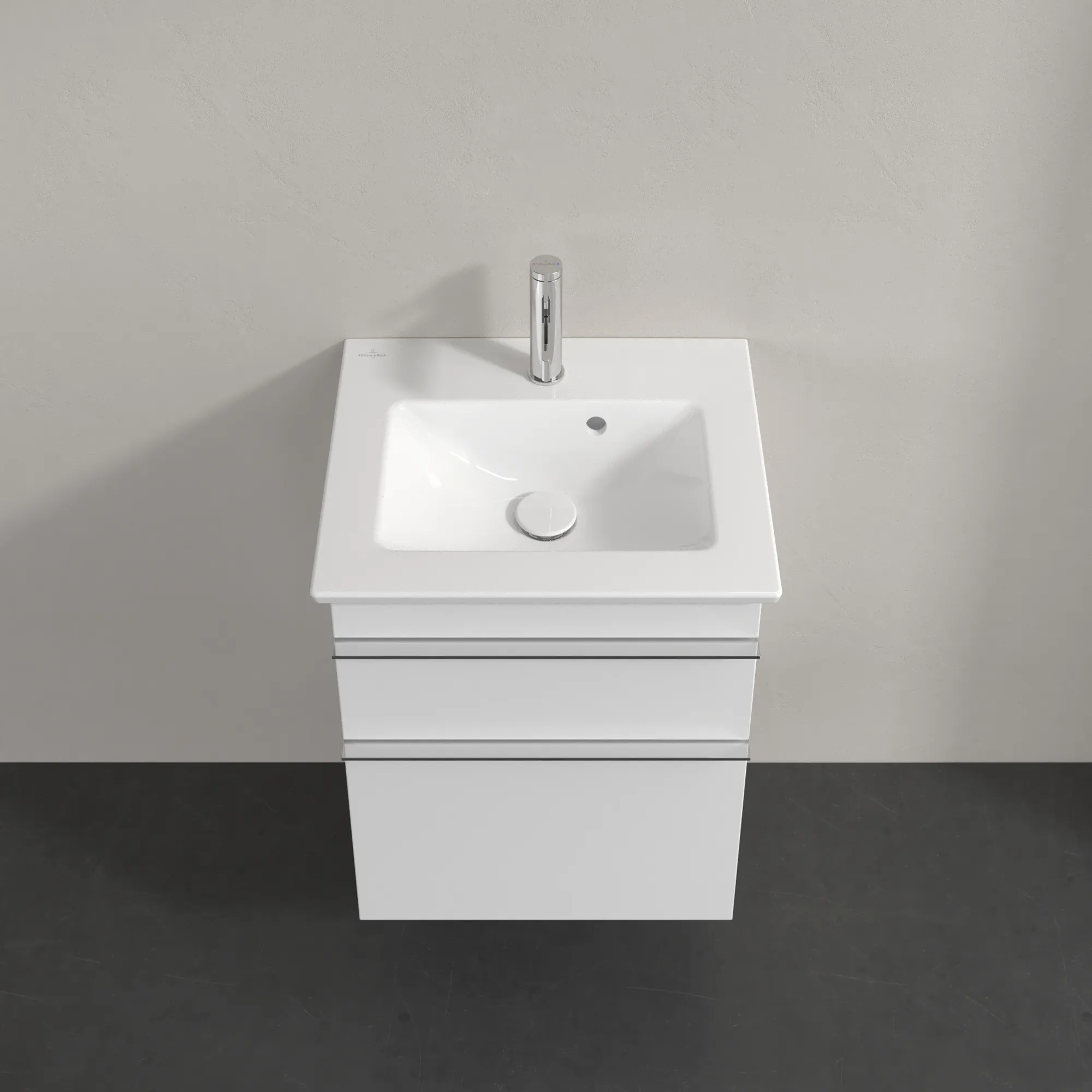 Villeroy & Boch Waschtischunterschrank „Venticello“ für Schrankwaschtisch 466 × 590 × 425 mm Glossy White, für Becken mittig
