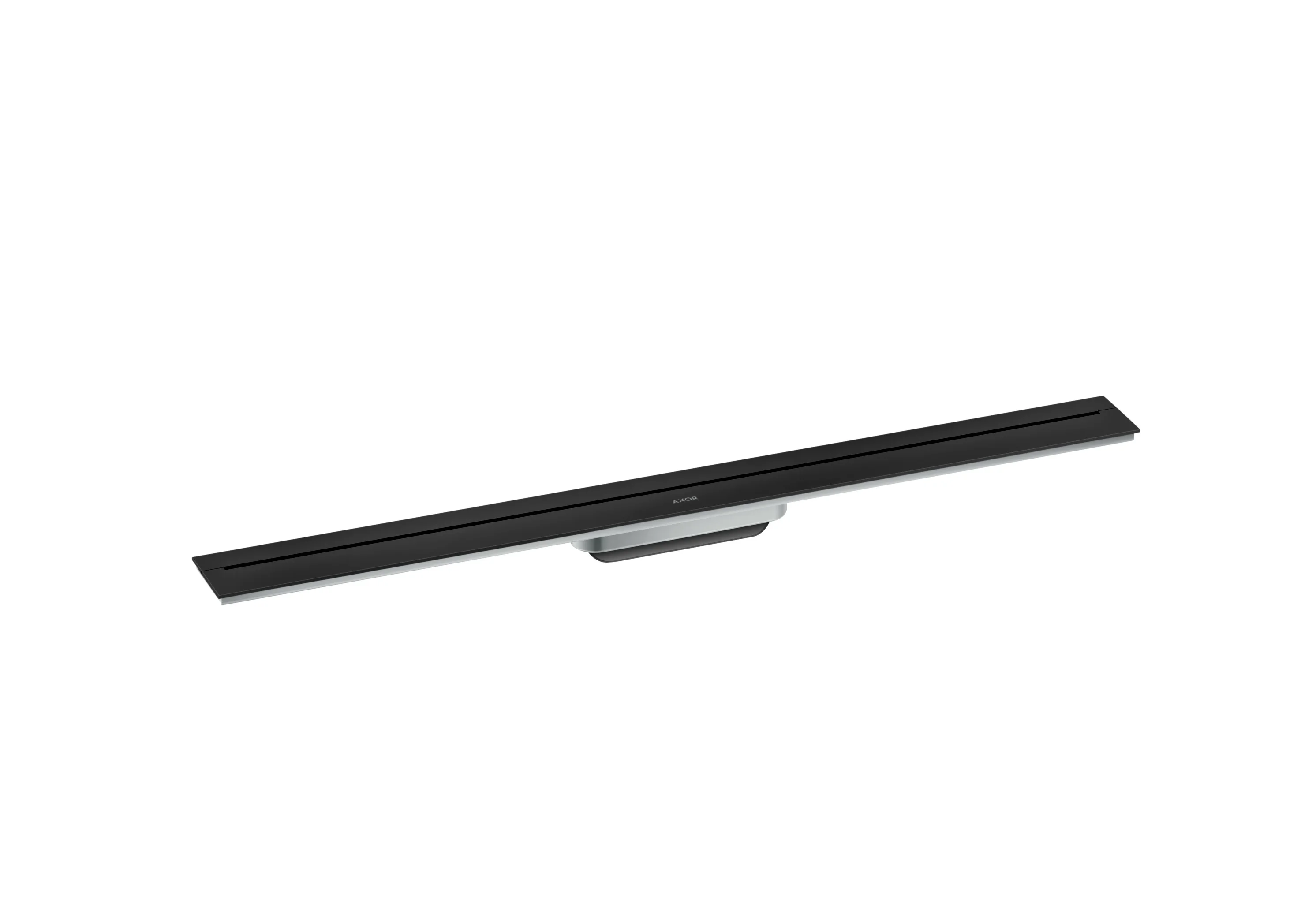 Hansgrohe AXOR Drain Duschrinnen-Fertigset, wandangebunden, mattschwarz, 900 mm Länge, bis 18 mm Fliesenstärke, Edelstahl V2A
