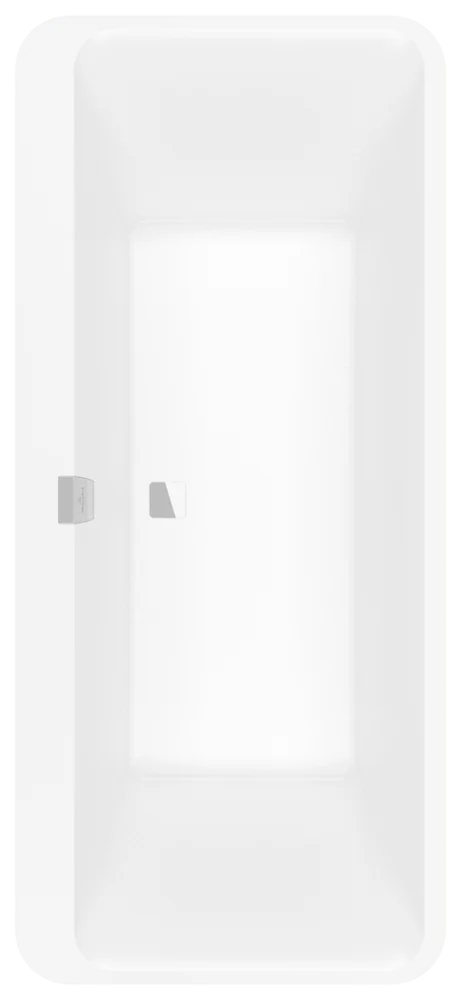 Villeroy & Boch Squaro Edge 12 Badewanne, 1800x800mm, Freistehend, Quaryl, Stone White