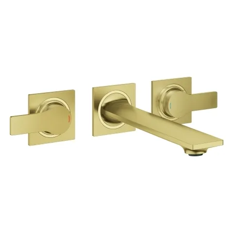 3-Loch-Waschtischbatterie Allure 20193, Wandmontage, Fertigmontageset für 29 025 002, Ausladung 220 mm, chrom 3-Loch-Waschtischbatterie Allure 20193, Wandmontage, Fertigmontageset für 29 025 002, Ausladung 220 mm, chrom