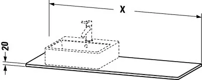 Duravit Konsole „XSquare“ Duravit Konsole „XSquare“