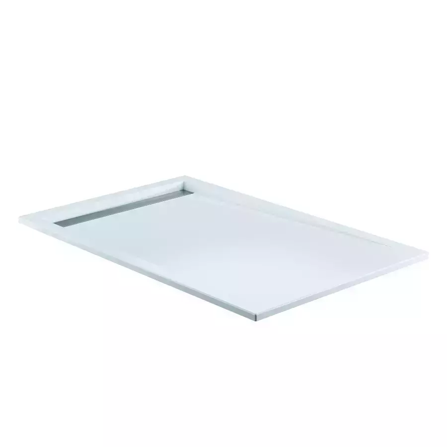 HSK rechteck Acryl-Duschwanne „superflach“ mit schmaler Ablaufrinne 90 × 120 cm mit Antislip