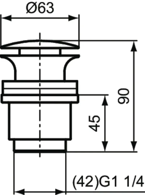 Ideal Standard Ablaufgarnitur Modell J3746AA