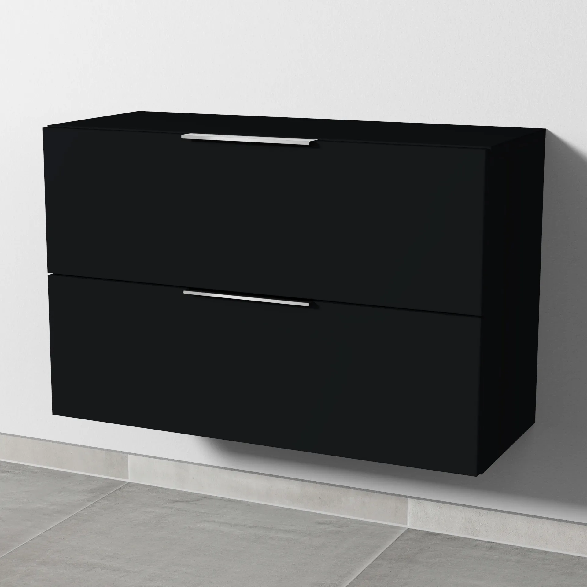 Sanipa Anbauschrank „4balance“ 800 × 518 × 329 mm in Schwarz (matt), ohne Beleuchtung