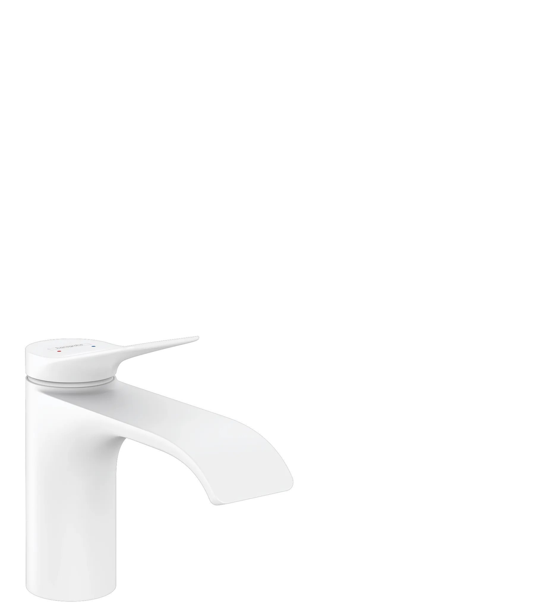 Hansgrohe Vivenis Einhebel-Waschtischmischer 80 mit Zugstangen-Ablaufgarnitur, Mattweiß Hansgrohe Vivenis Einhebel-Waschtischmischer 80 mit Zugstangen-Ablaufgarnitur, Mattweiß