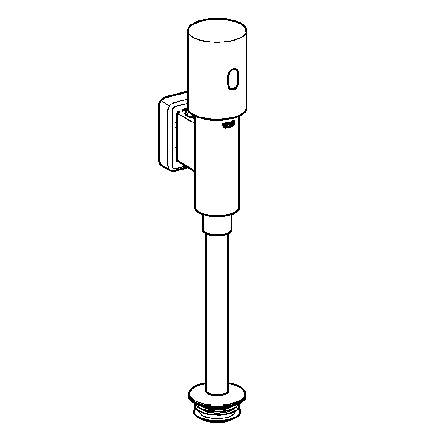 Infrarot-Elektronik Tectron Rondo 37421, für Urinal, 6 V Lithium-Batterie, Typ CR-P2, chrom