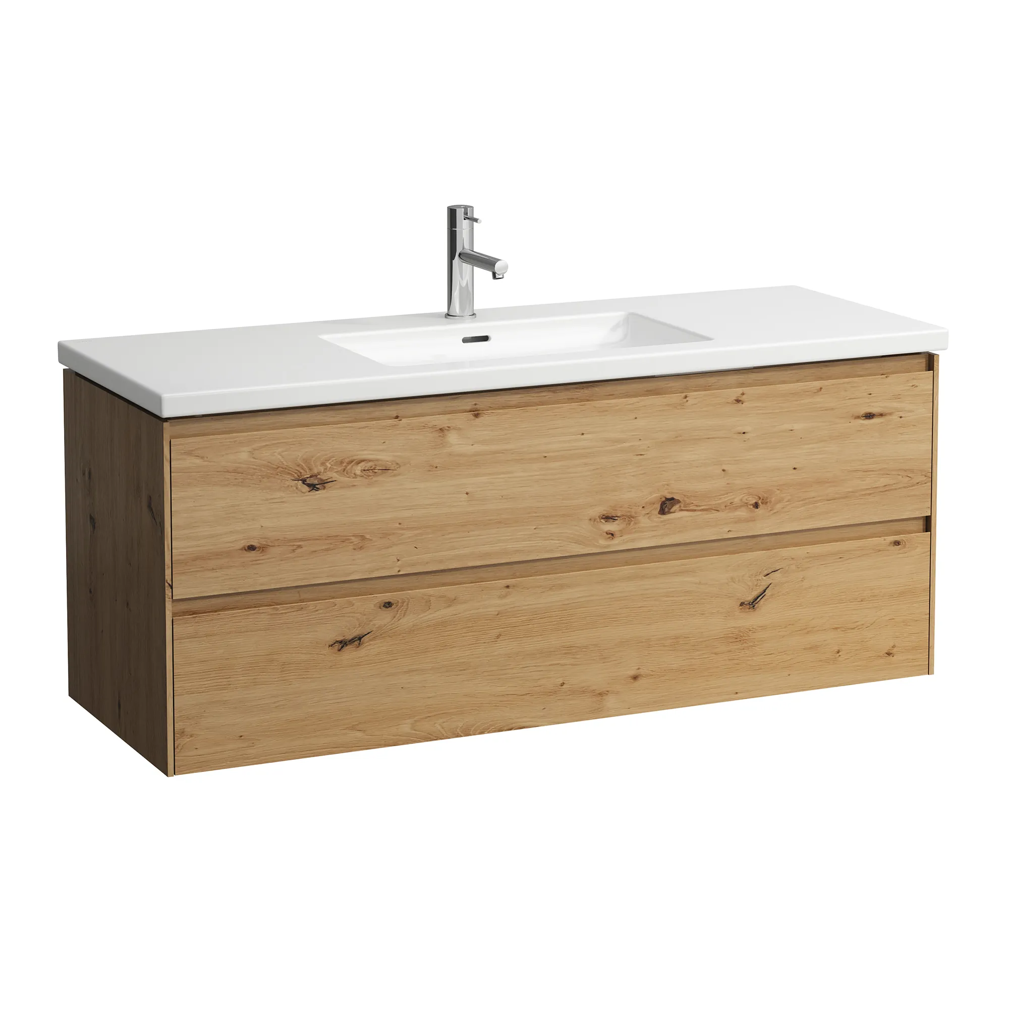 Waschtischunterbau LANI 471x1284x515 mit 2 Schubladen integrierter Griffleiste Vollauszug und Soft-Close für Waschtisch LIVING SQUARE H816345 weiß matt Waschtischunterbau LANI 471x1284x515 mit 2 Schubladen integrierter Griffleiste Vollauszug und Soft-Close für Waschtisch LIVING SQUARE H816345 weiß matt