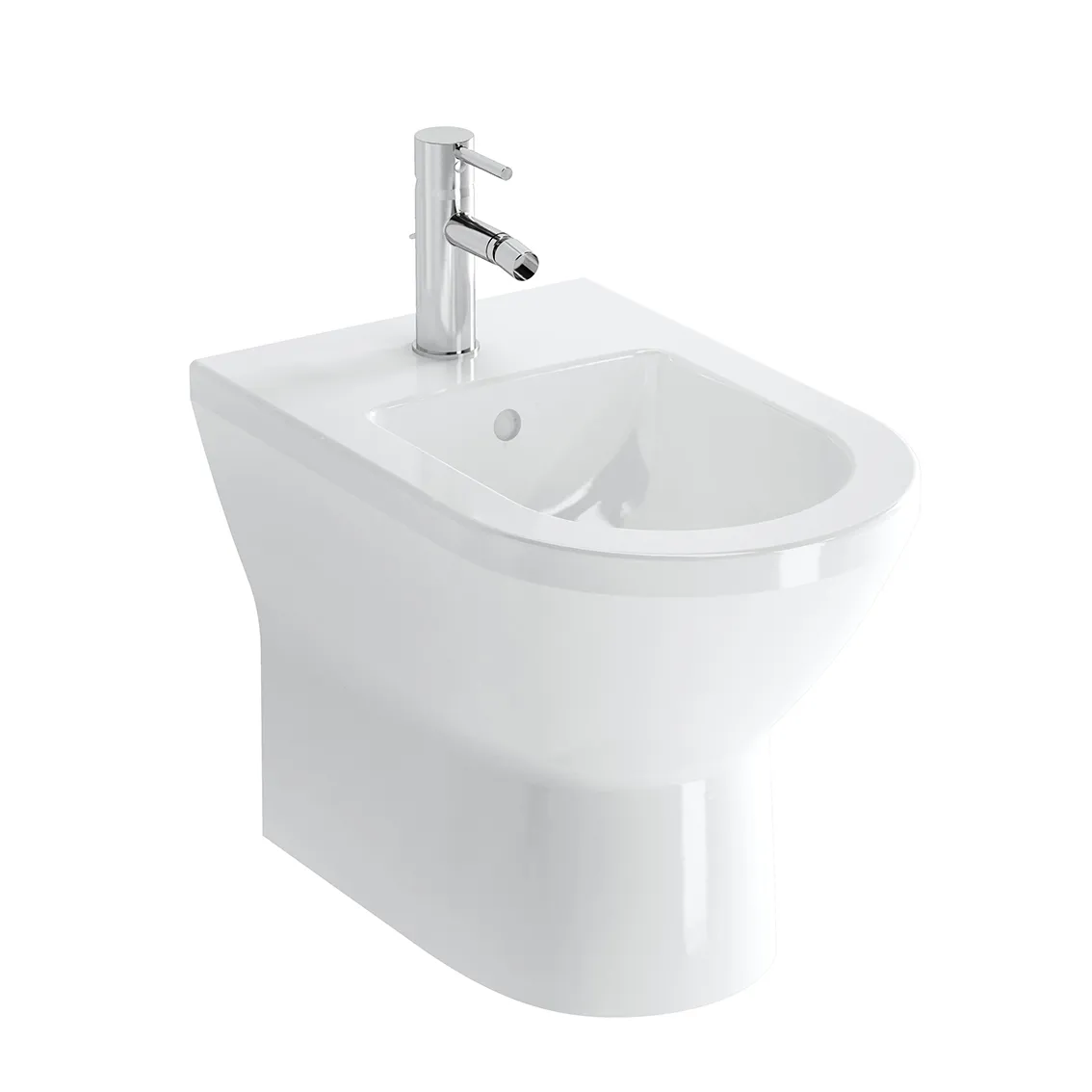VitrA Integra Stand-Bidet 36 x 54 cm Weiß Hochglanz