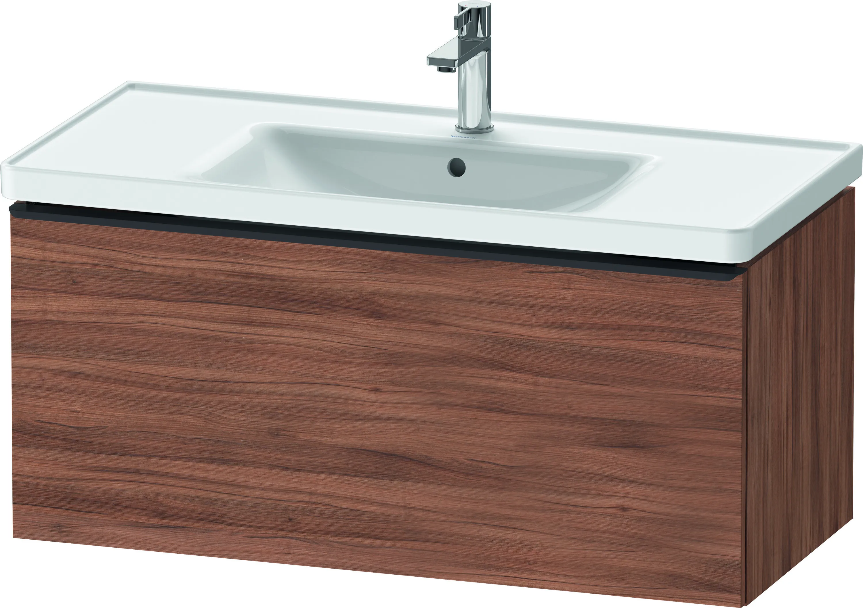 Duravit Waschtischunterschrank wandhängend „D-Neo“ 98,4 × 44 × 45,2 cm Nussbaum Natur
