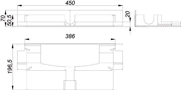Dallmer Schallschutzelement DallFlex/CeraFlex Plan