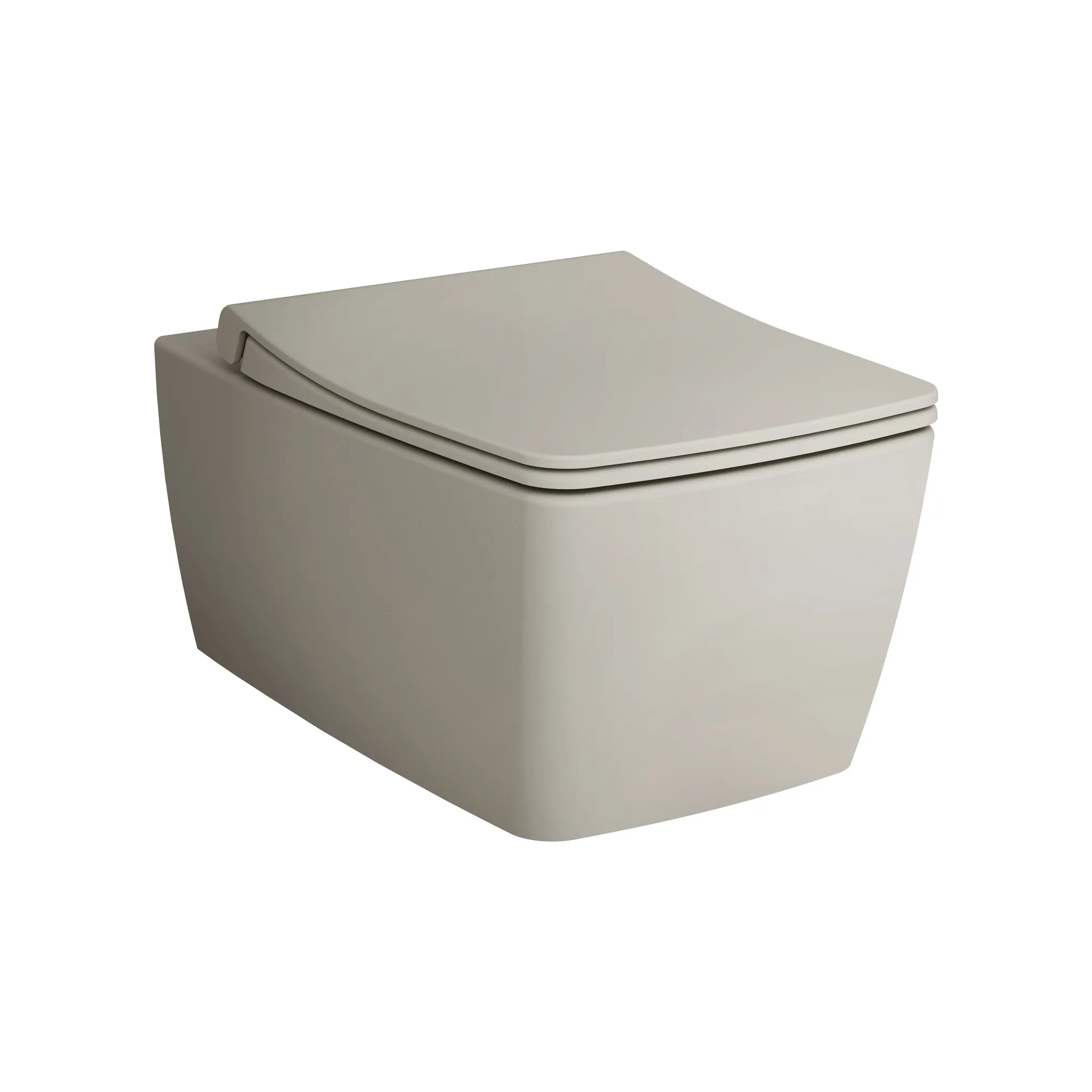 VitrA Metropole Tiefspüler-Wand-WC Flush 2.0 ohne Spülrand, 360 x 560 mm, Taupe Matt