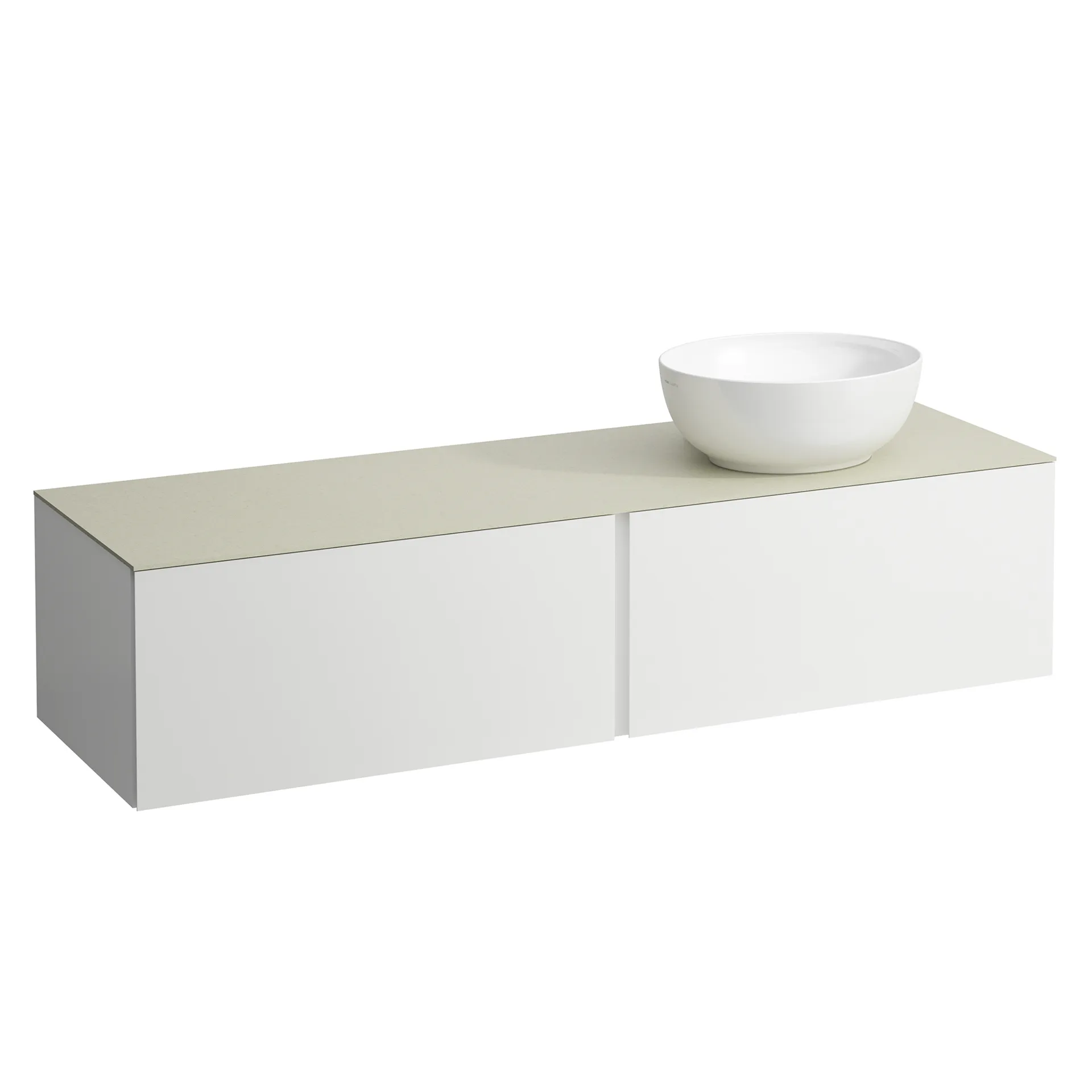 Schubladenelement (Waschtischunterbau+Waschtischplatte) ILBAGNOALESSI 500x1600x370 2 Schubladen integrierte versteckte Griffe seitlich Vollauszug Soft-Close Ausschnitt rechts Calce Avorio Top passend zu Waschtisch H818975/6 H818977/8 Weiß matt Schubladenelement (Waschtischunterbau+Waschtischplatte) ILBAGNOALESSI 500x1600x370 2 Schubladen integrierte versteckte Griffe seitlich Vollauszug Soft-Close Ausschnitt rechts Calce Avorio Top passend zu Waschtisch H818975/6 H818977/8 Weiß matt