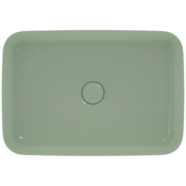 Ideal Standard Ipalyss Schale in Salbeigrün, 550x380x125 mm, ohne Hahnloch, ohne Überlauf