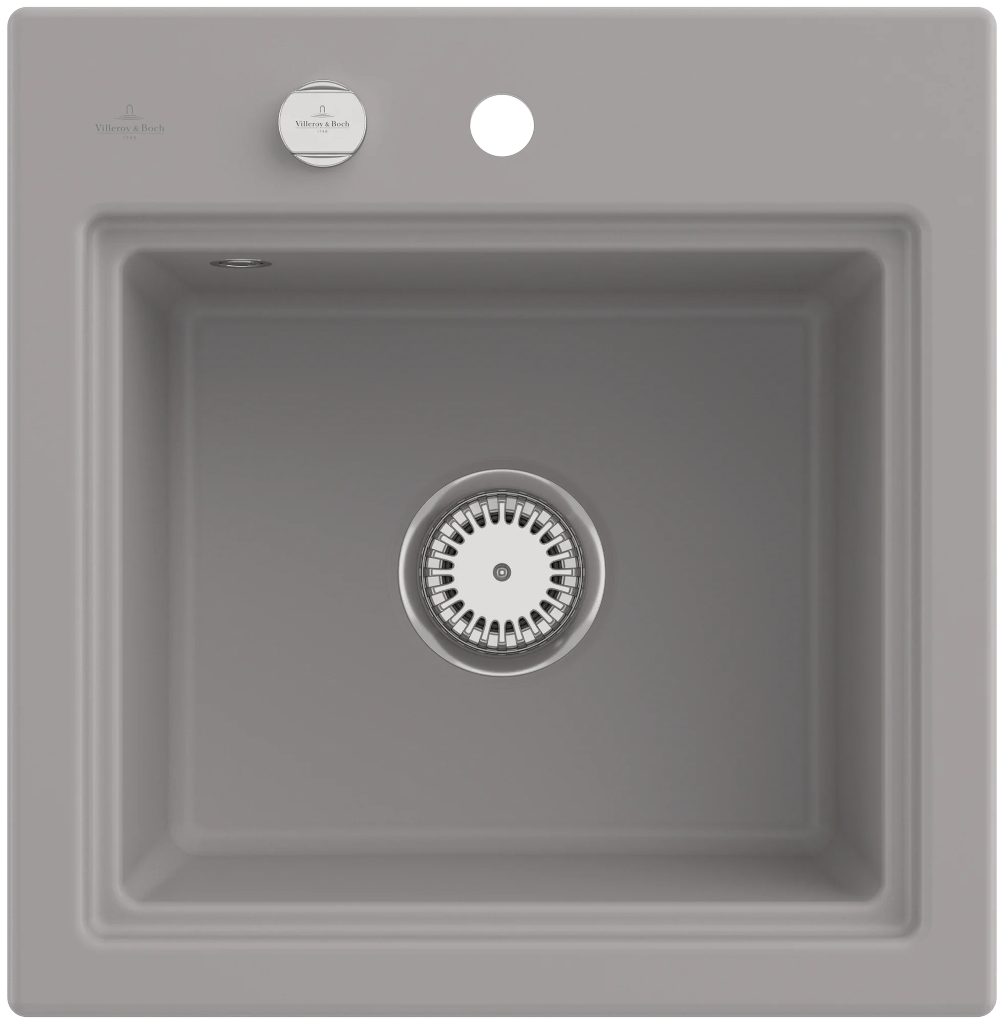Villeroy & Boch Subway Style 50 S Einbauspüle, 500 x 510 mm, Keramik, Fossil CeramicPlus