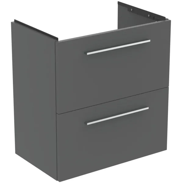Ideal Standard Waschtischunterschrank „i.lifeS“ 60 × 63 × 37,5 cm Quarzgrau matt