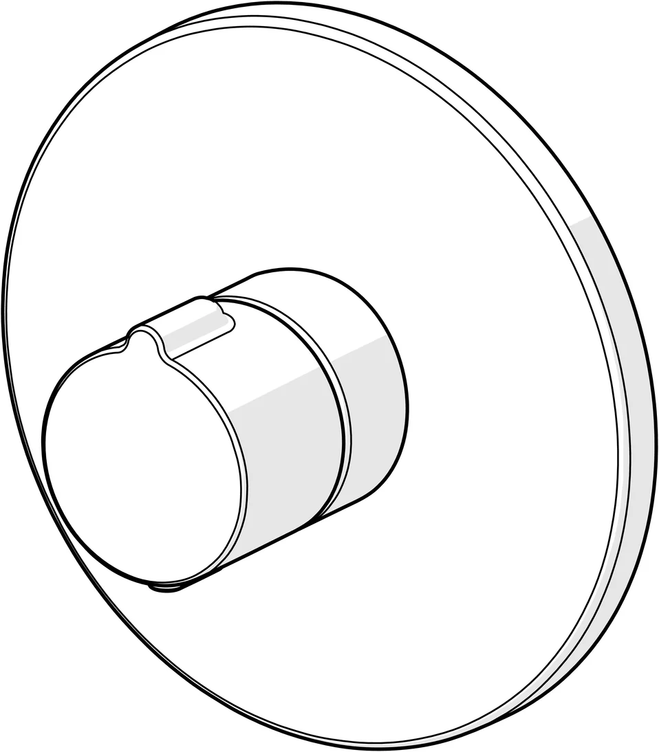 HansaHOME Duscharmatur Fertigmontageset für Brausebatterie 8860 Rosette rund Chrom HansaHOME Duscharmatur Fertigmontageset für Brausebatterie 8860 Rosette rund Chrom