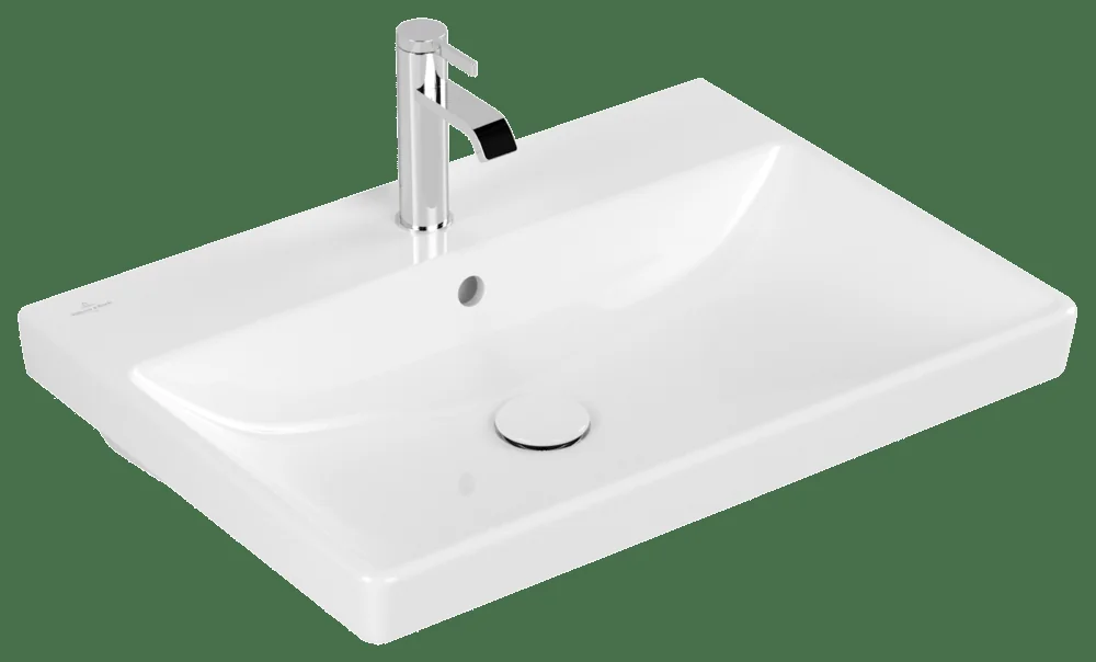 Villeroy & Boch Avento Waschbecken 650x470mm Rechteck 1HL. Weiß Alpin Villeroy & Boch Avento Waschbecken 650x470mm Rechteck 1HL. Weiß Alpin