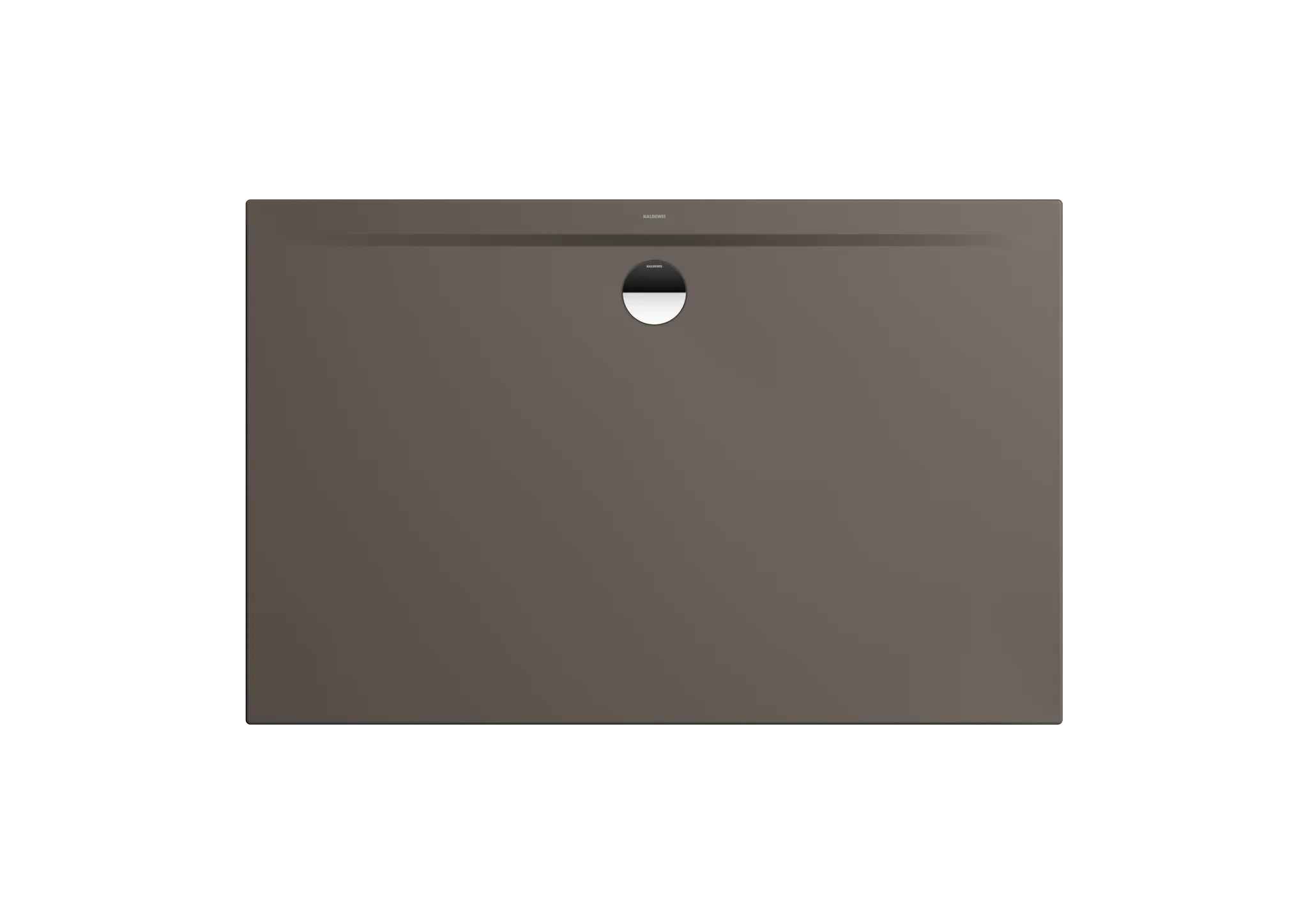 Kaldewei SUPERPLAN ZERO Duschfläche, 900x1500 mm, warm grey 80, bodeneben, 20 mm tief, seitlicher mittiger Ablauf