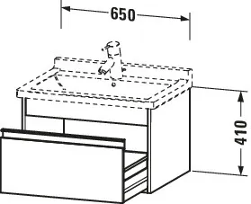 Duravit Waschtischunterschrank wandhängend „Ketho“ 65 × 41 × 45,5 cm in Nussbaum Dunkel Duravit Waschtischunterschrank wandhängend „Ketho“ 65 × 41 × 45,5 cm in Nussbaum Dunkel