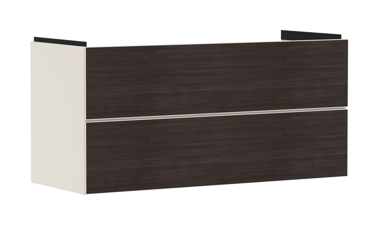 Hansgrohe Waschtischunterschrank Xevolos E Sandbeige Matt, 1.180 x 475 mm, 2 Schubkästen, grifflos mit PushOpen und SoftClose Hansgrohe Waschtischunterschrank Xevolos E Sandbeige Matt, 1.180 x 475 mm, 2 Schubkästen, grifflos mit PushOpen und SoftClose
