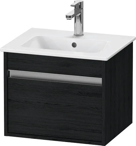Duravit Waschtischunterschrank wandhängend „Ketho“ 50 × 41 × 41,2 cm in Eiche Schwarz