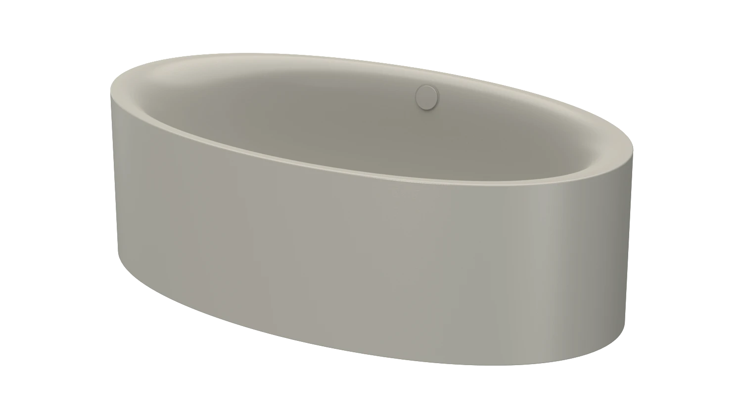 Bette oval Badewanne „BetteEve Oval Silhouette“ 180 × 100 cm in Stone