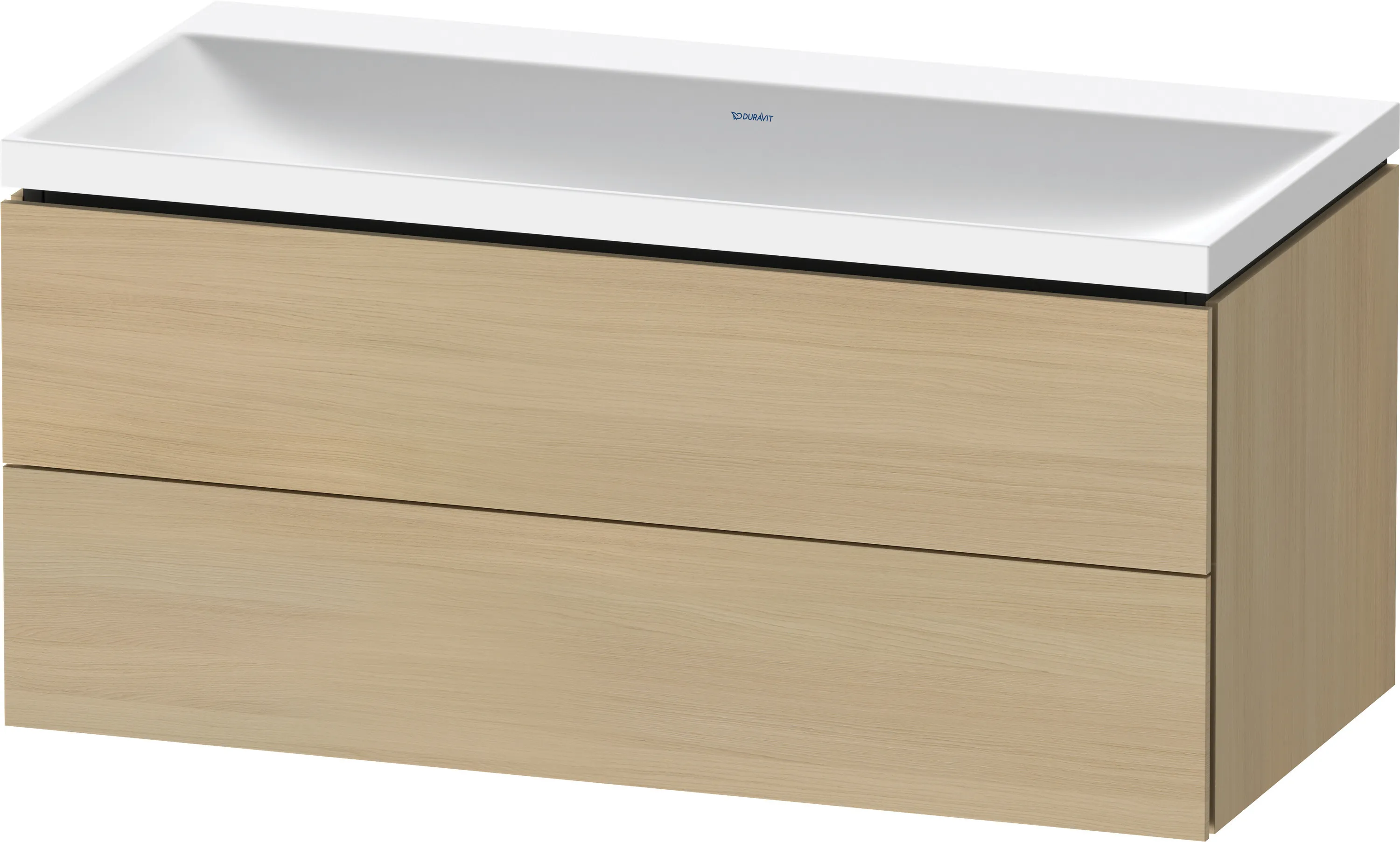 Duravit Möbelset c-shaped Set wandhängend wandhängend „L-Cube“ 100 × 48 × 48 cm Mediterrane Eiche