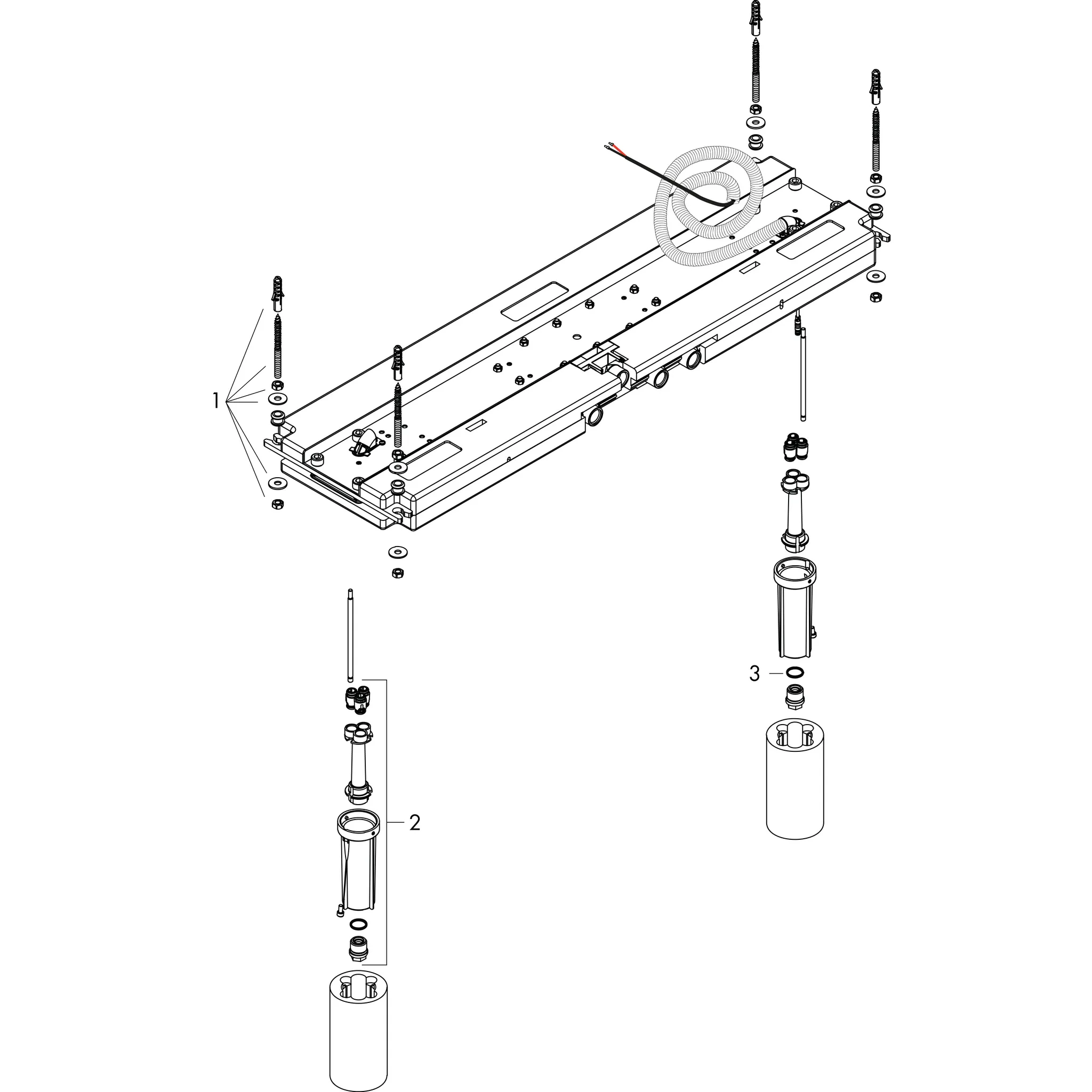 Hansgrohe Unterputz-Armatur „Axor Showersolutions“ Ausladung 0 mm Hansgrohe Unterputz-Armatur „Axor Showersolutions“ Ausladung 0 mm