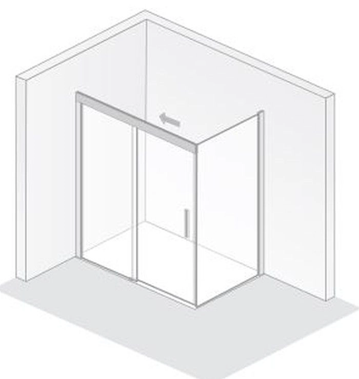 HSK teilgerahmte Duschabtrennung Schiebetür 2-teilig mit Seitenteil „Atelier Plan“ mit Exzenterprofil und Softclose Glas Chinchilla, Profile Schwarz-matt, B: 1000 mm H: 2060 mm T: 900 mm HSK teilgerahmte Duschabtrennung Schiebetür 2-teilig mit Seitenteil „Atelier Plan“ mit Exzenterprofil und Softclose Glas Chinchilla, Profile Schwarz-matt, B: 1000 mm H: 2060 mm T: 900 mm