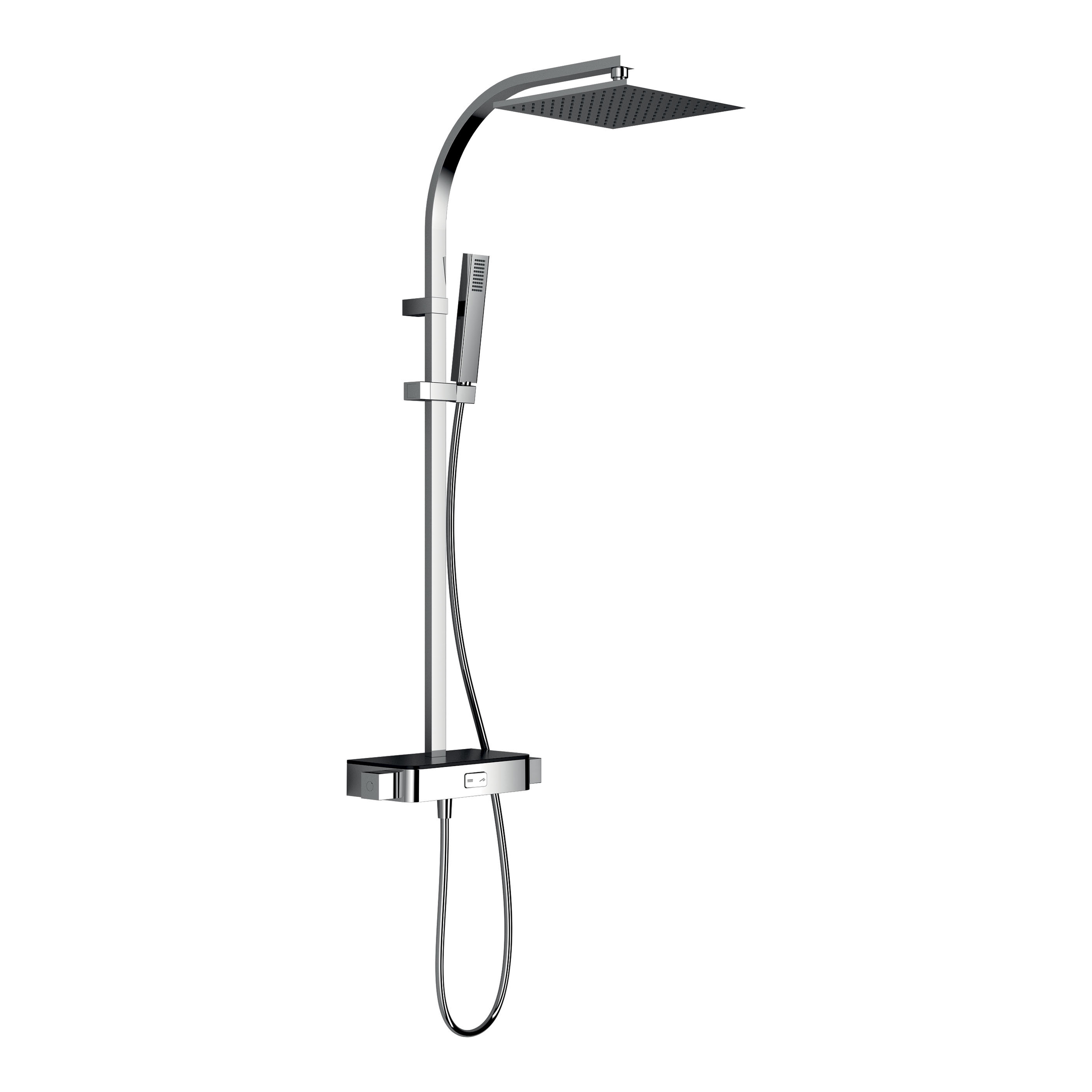 HSK Shower-Set Duschthermostat „RS 500 AquaSwitch“ in schwarz / chrom