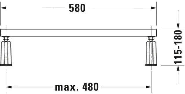 Duravit Fußgestell Modell 790127