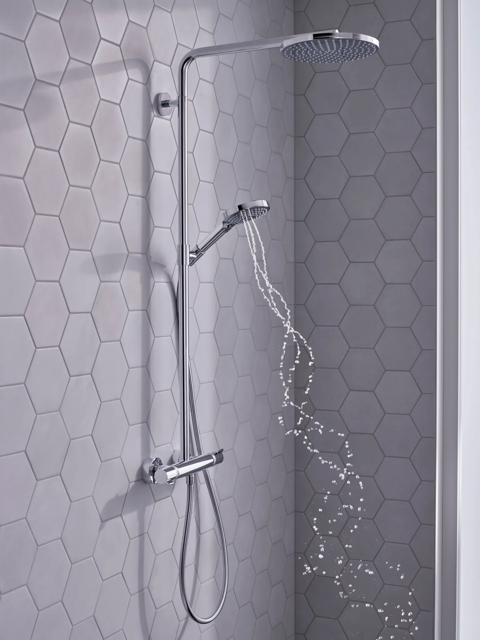 Showerpipe Raindance Select S 240 1jet PowderRain chrom Showerpipe Raindance Select S 240 1jet PowderRain chrom