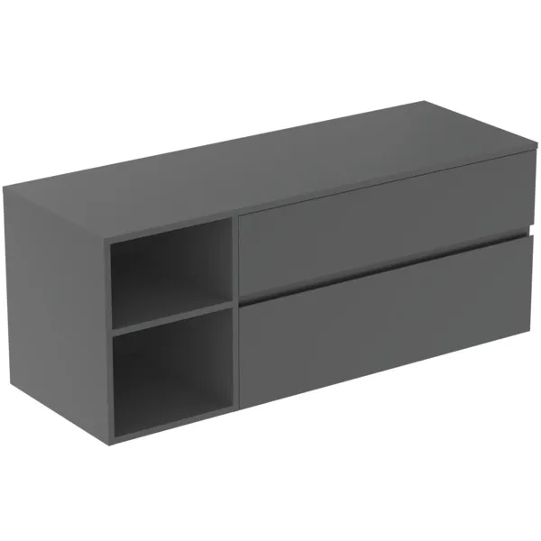 Ideal Standard Waschtischunterschrank „Finesse“ 140,2 × 55,8 × 50,5 cm Anthrazit matt lackiert Ideal Standard Waschtischunterschrank „Finesse“ 140,2 × 55,8 × 50,5 cm Anthrazit matt lackiert