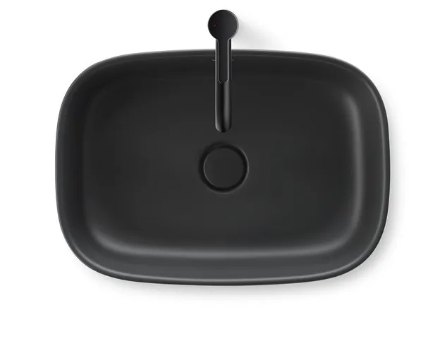 Aufsatzwaschtisch geschliffen „Zencha“ 55 × 39 × 13,5 cm, ohne Hahnlochbohrung in Anthrazit Matt Aufsatzwaschtisch geschliffen „Zencha“ 55 × 39 × 13,5 cm, ohne Hahnlochbohrung in Anthrazit Matt