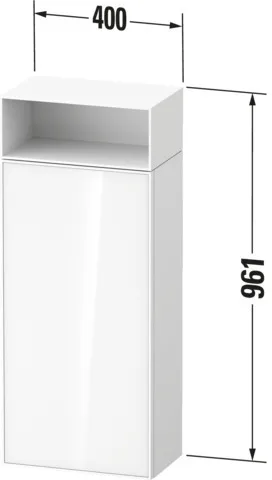 Duravit Halbhochschrank „Zencha“ 40 × 96,1 × 24 cm