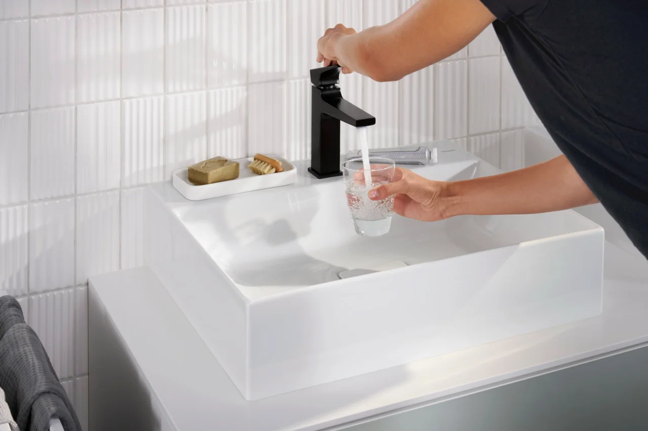 Hansgrohe Xevolos E Aufsatzwaschtisch, Keramik, weiß, 600x480 mm, 140 mm Höhe, ohne Hahnloch und Überlauf