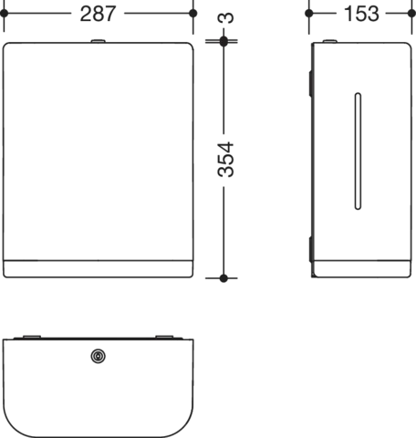 Papierhandtuchspender, Korpus Polyamid in Farbe 98, Rahmenelement / Entnahmeöffnung Polyamid, Breite 287 mm, Höhe 354 mm, Tiefe 153 mm, in Farbe 18 (Senfgelb) Papierhandtuchspender, Korpus Polyamid in Farbe 98, Rahmenelement / Entnahmeöffnung Polyamid, Breite 287 mm, Höhe 354 mm, Tiefe 153 mm, in Farbe 18 (Senfgelb)