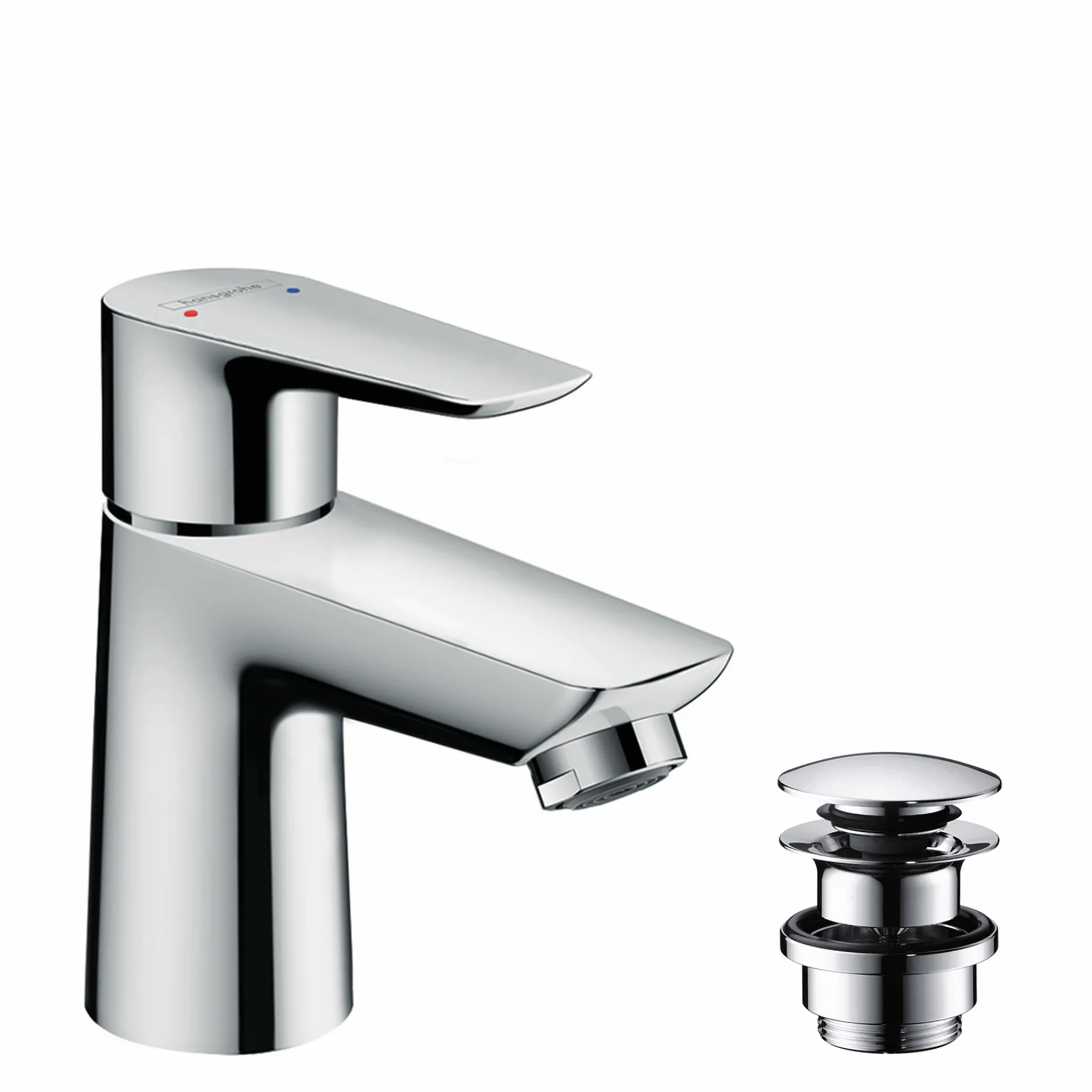 Hansgrohe Talis E Einhebel-Waschtischmischer 80 mit Push-Open Ablaufgarnitur, Chrom Hansgrohe Talis E Einhebel-Waschtischmischer 80 mit Push-Open Ablaufgarnitur, Chrom