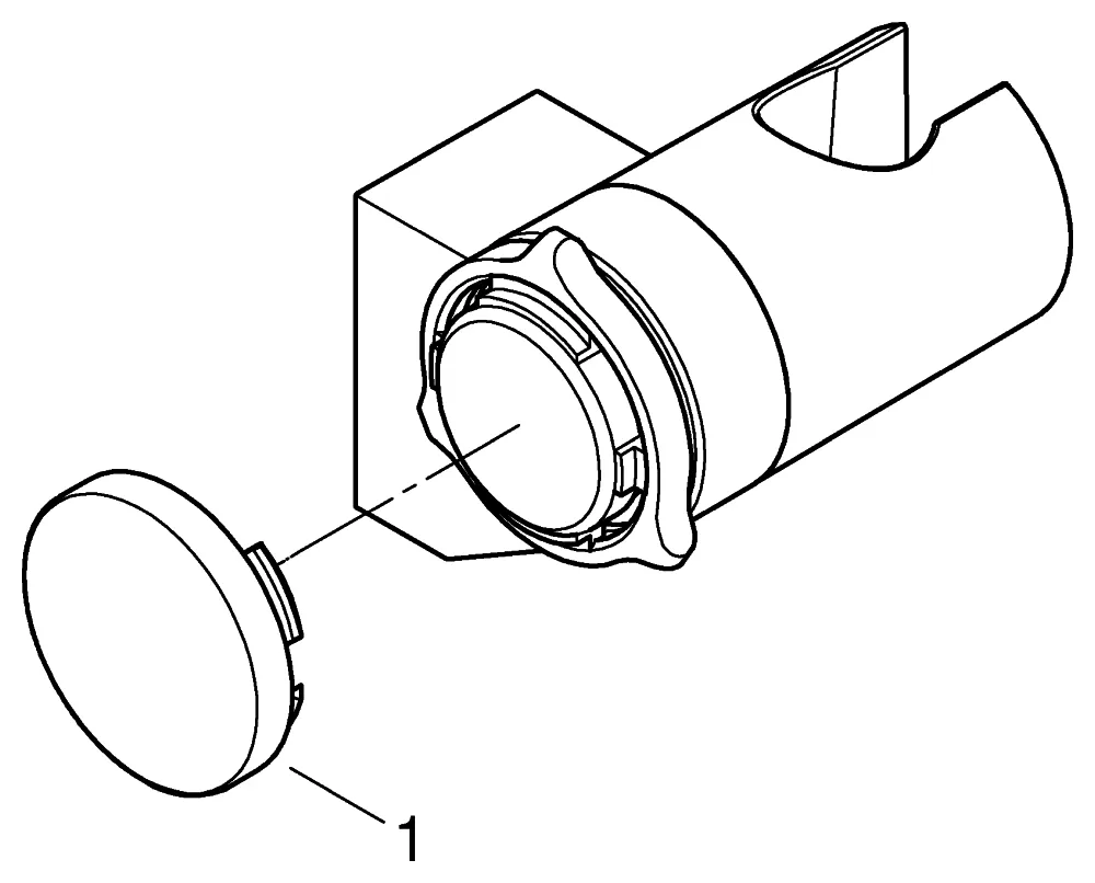 Wandbrausehalter Tempesta 27595_1, einstellbar, chrom Wandbrausehalter Tempesta 27595_1, einstellbar, chrom