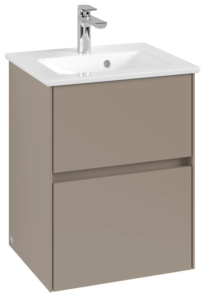 Villeroy & Boch Collaro Waschbeckenunterschrank C14100, 472x610x404 mm, 2 Auszüge, Taupe