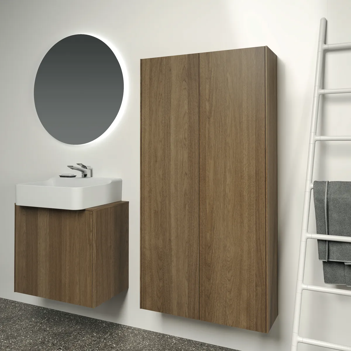 Ideal Standard Conca Halbhochschrank T4107Y5 Walnuss Dunkel