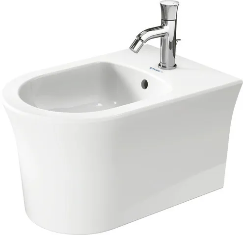 Duravit Wand-Bidet „White Tulip“, Befestigung sichtbar 37 × 54 × 31,5 cm