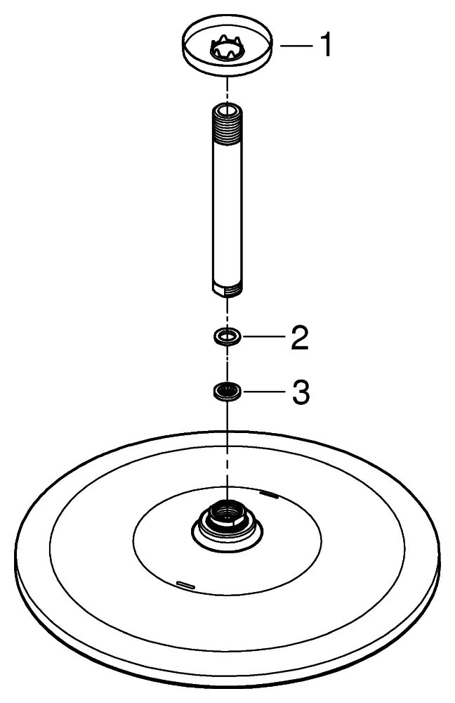 Kopfbrauseset Rainshower Mono 310 22122, 1 Strahlart, Durchflusskonstanthalter 9,5 l/min, Deckenauslass 142 mm, phantom black Kopfbrauseset Rainshower Mono 310 22122, 1 Strahlart, Durchflusskonstanthalter 9,5 l/min, Deckenauslass 142 mm, phantom black