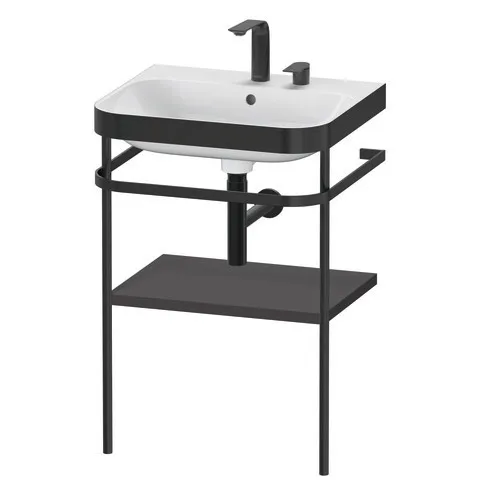 Duravit Waschtischunterschrank mit Metallkonsole „Happy D.2 Plus“ 57,5 × 85 × 49 cm Duravit Waschtischunterschrank mit Metallkonsole „Happy D.2 Plus“ 57,5 × 85 × 49 cm