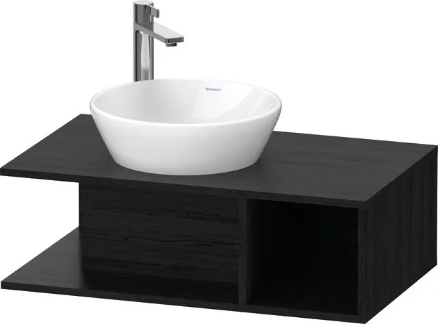 Duravit Waschtischunterschrank wandhängend „D-Neo“ 80 × 26 × 48 cm Eiche Schwarz Duravit Waschtischunterschrank wandhängend „D-Neo“ 80 × 26 × 48 cm Eiche Schwarz