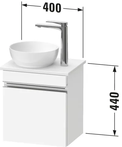 Duravit Waschtischunterschrank „Sivida“ 40 × 44 × 32,5 cm Weiß Matt Duravit Waschtischunterschrank „Sivida“ 40 × 44 × 32,5 cm Weiß Matt