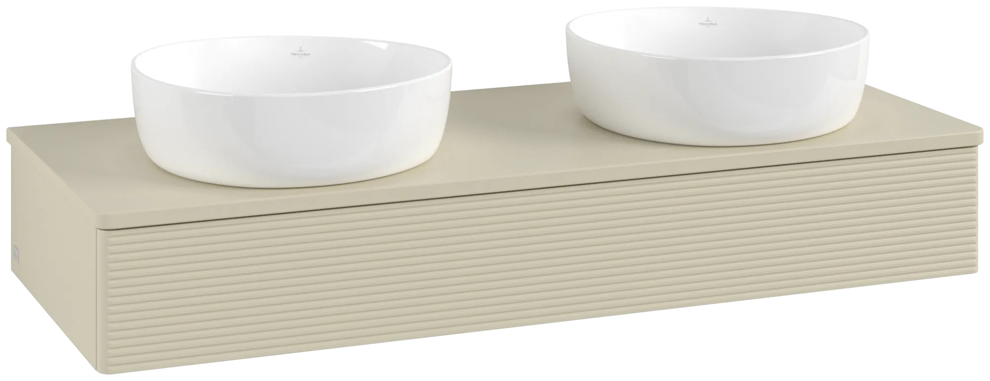 Villeroy & Boch Antao Waschbeckenunterschrank K13_5, 1200 x 190 x 500 mm, Silk Grey Matt Lacquer